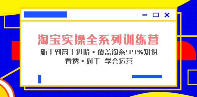 淘宝实操全系列训练营 新手到高手进阶·覆盖·99%知识 看透·对手 学会运营-氕氕