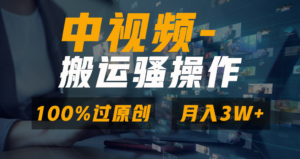 无脑双重去重原创视频,100%中视频+视频号分成计划,一键多平台发布小白…-氕氕