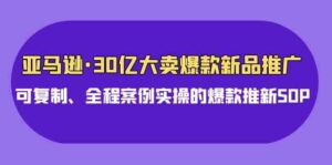(9944期)亚马逊30亿·大卖爆款新品推广,可复制、全程案例实操的爆款推新SOP-氕氕